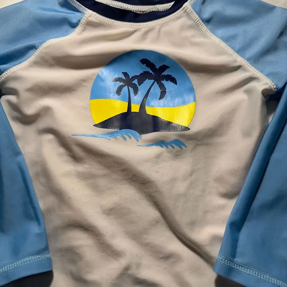 Wave Zone - Boys Swim Suit Set - 3T - Shirt/Shorts Combo
